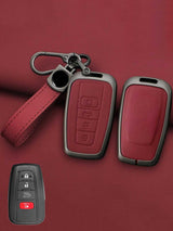 Toyota Key Genuine Leather & Metal Frame