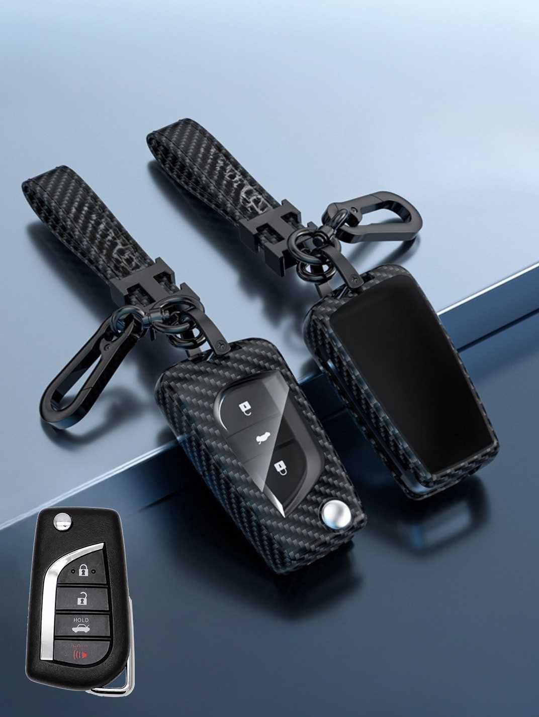 Visible Button Toyota Key Protector Shell