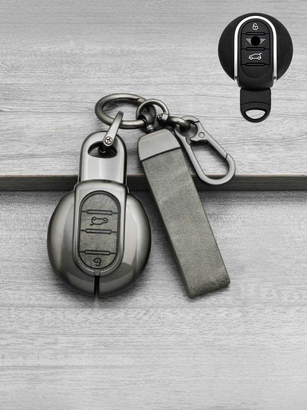 MINI Key Genuine Leather & Metal Frame