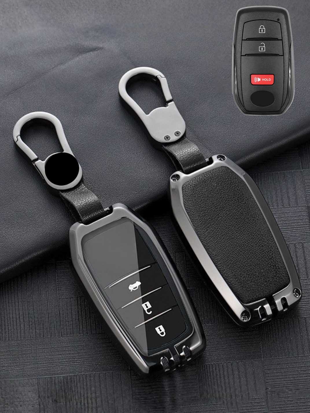 Premium Visible-Button Toyota Key Shell