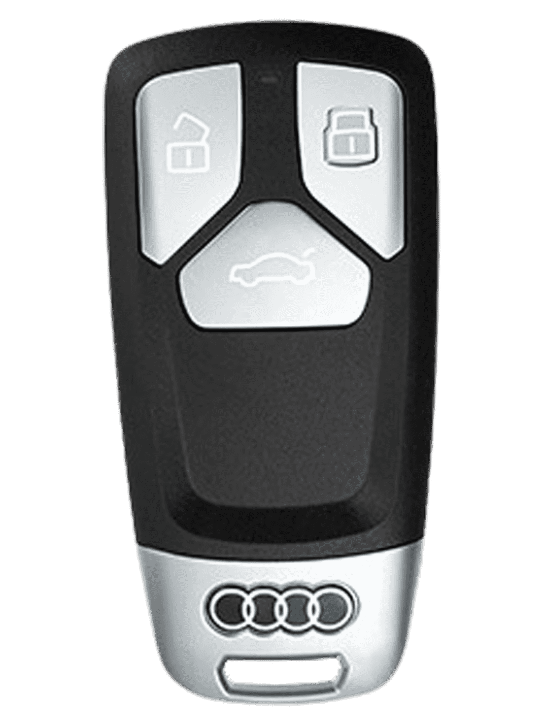 Audi Key Fob Cover with Leather & Metal Frame