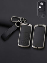 Honda Key Genuine Leather & Metal Frame