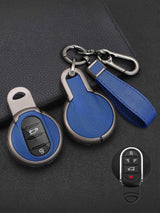Vintage Leather & Metal Alloy MINI Key Cover