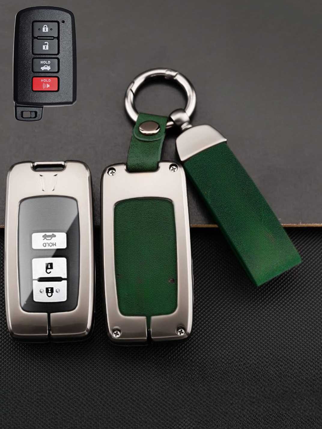 Premium Visible-Button Toyota Key Shell
