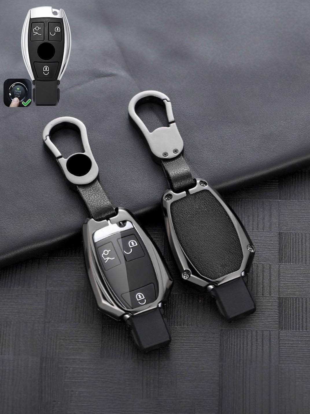 Premium Visible-Button Mercedes-Benz Key Shell
