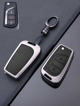 Toyota Key Genuine Leather & Metal Frame