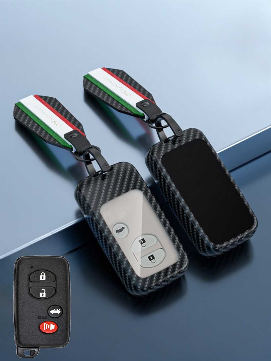 Visible Button Toyota Key Protector Shell