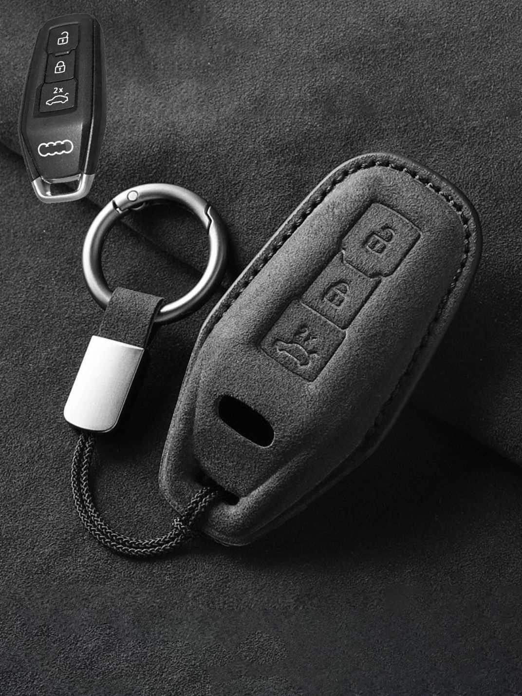 Genuine Alcantara Audi Key Fob Cover