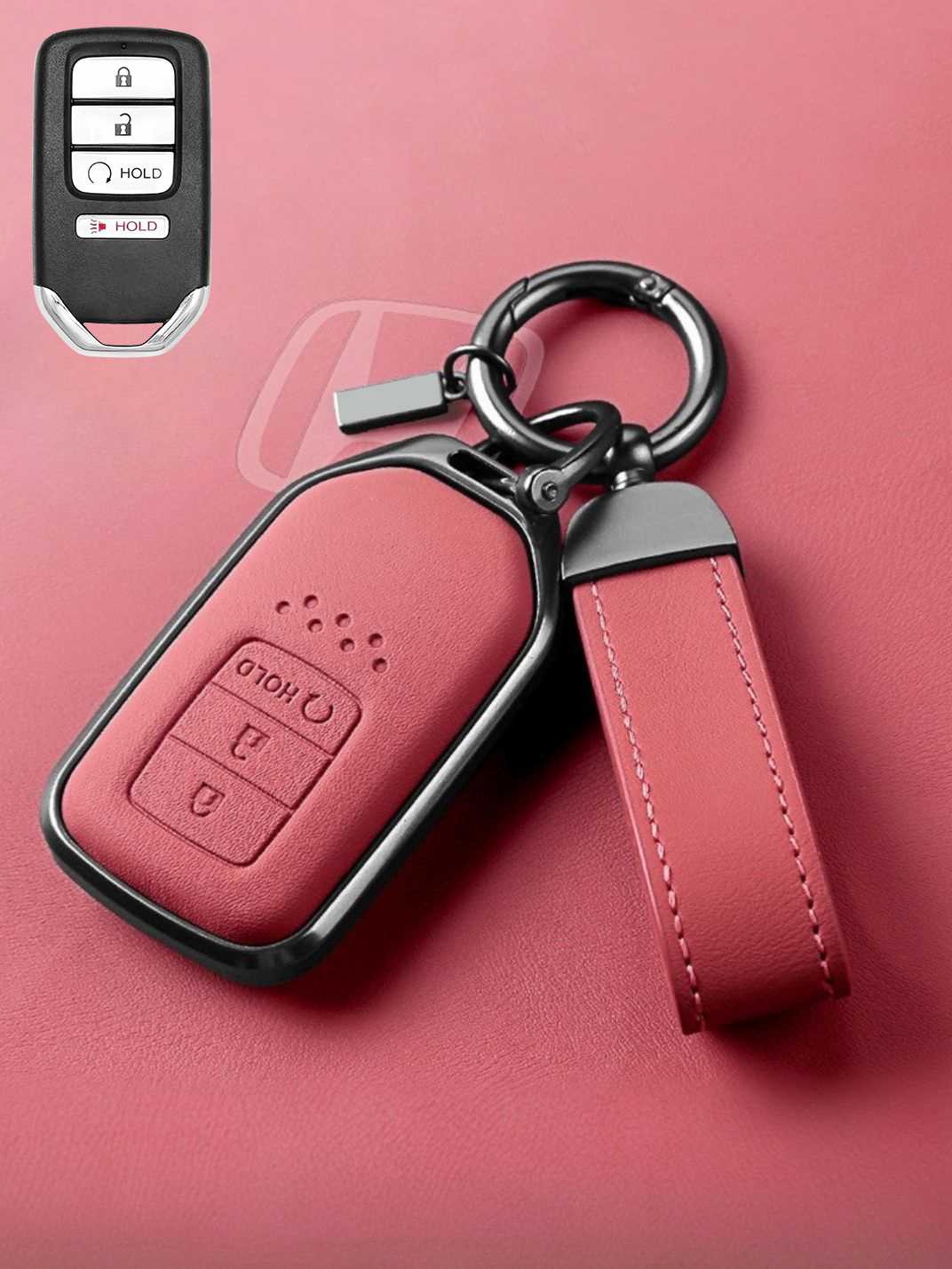 Premium Genuine Leather Honda Key Cover