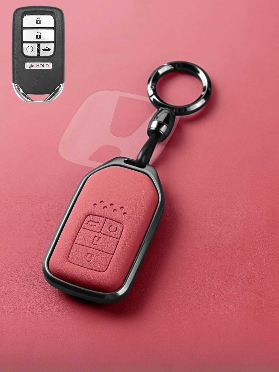 Premium Genuine Leather Honda Key Cover