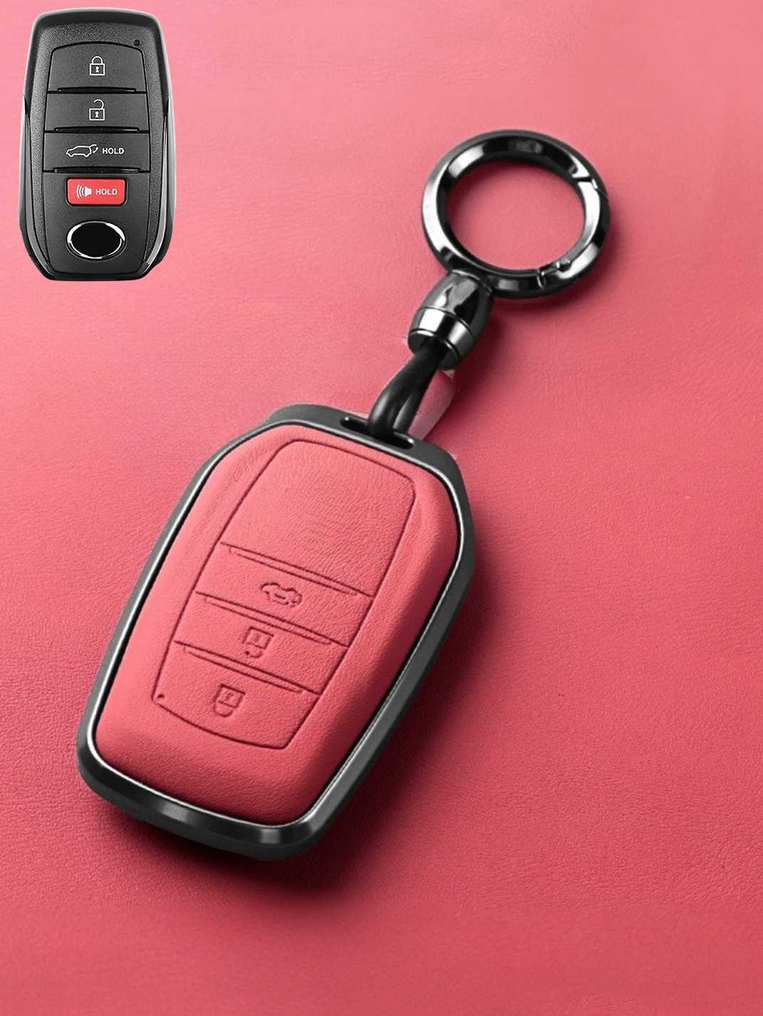 Premium Genuine Leather Toyota Key Cover