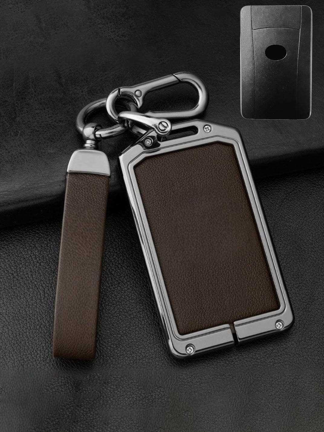 Lexus Key Fob Cover with Leather & Metal Frame