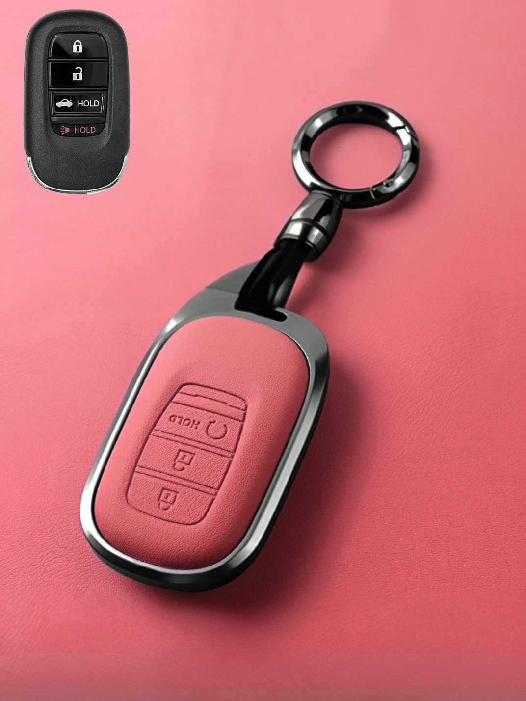 Premium Genuine Leather Honda Key Cover