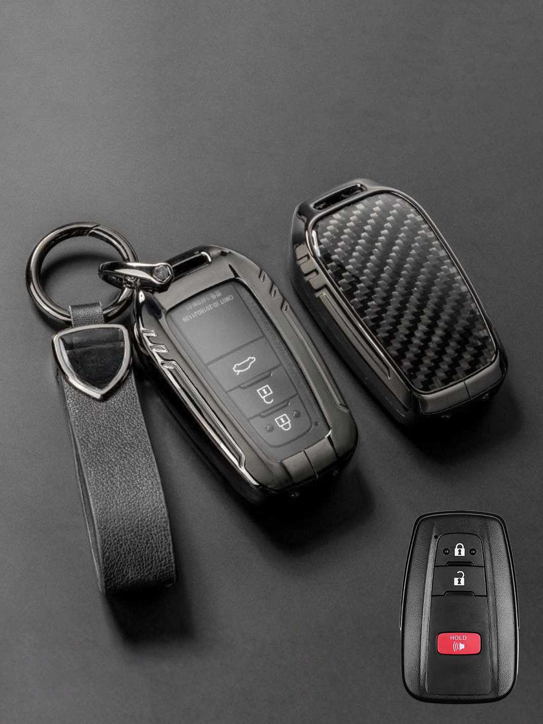 Visible Button Toyota Key Protector Shell