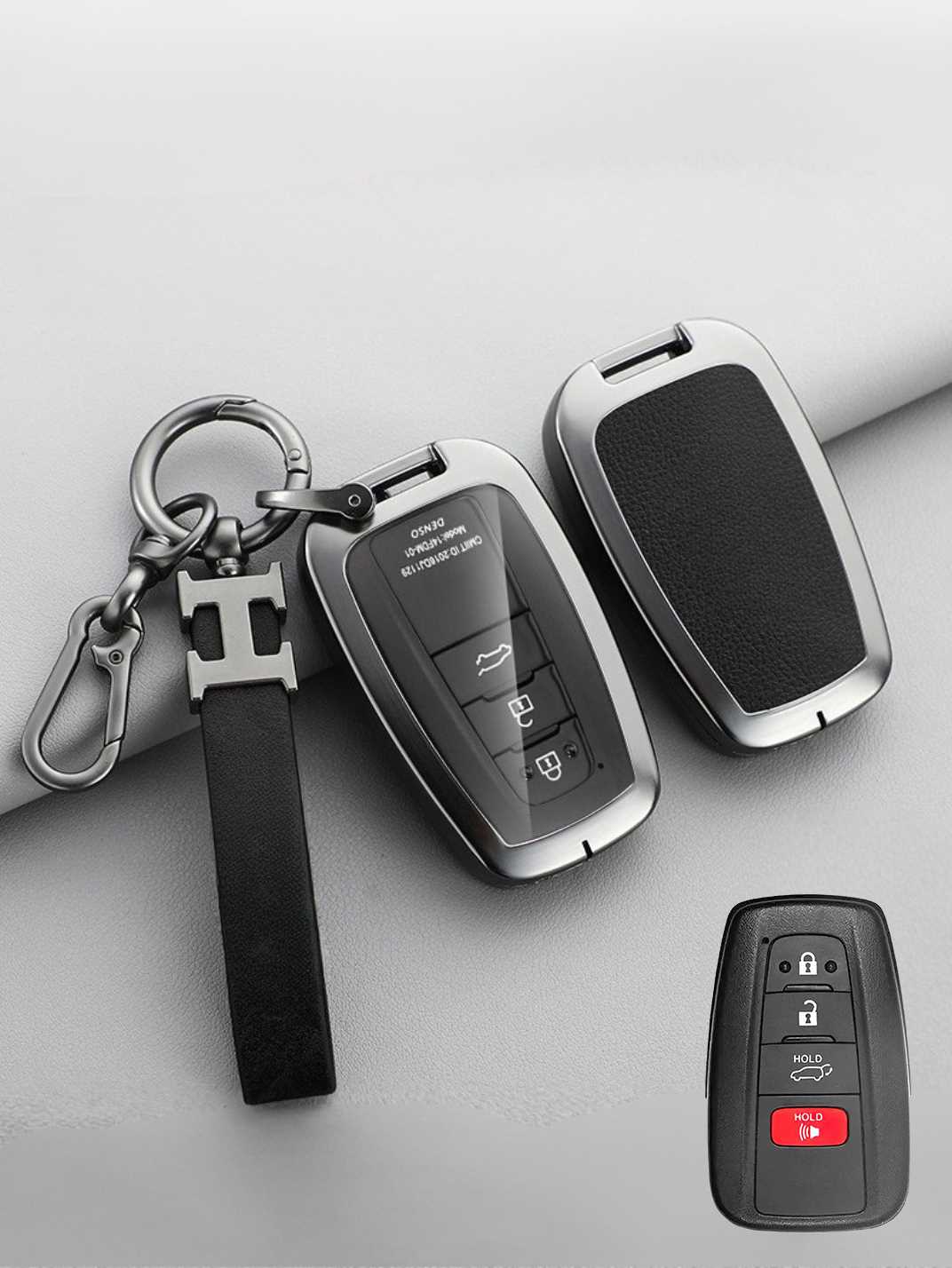 Premium Visible-Button Toyota Key Shell
