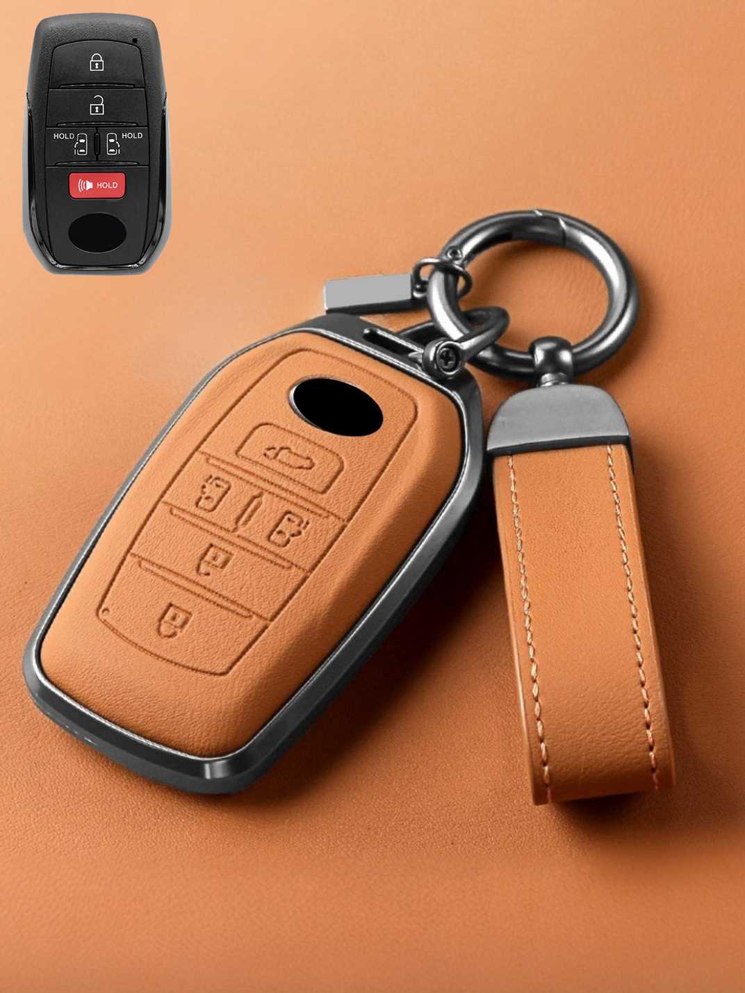 Premium Genuine Leather Toyota Key Cover