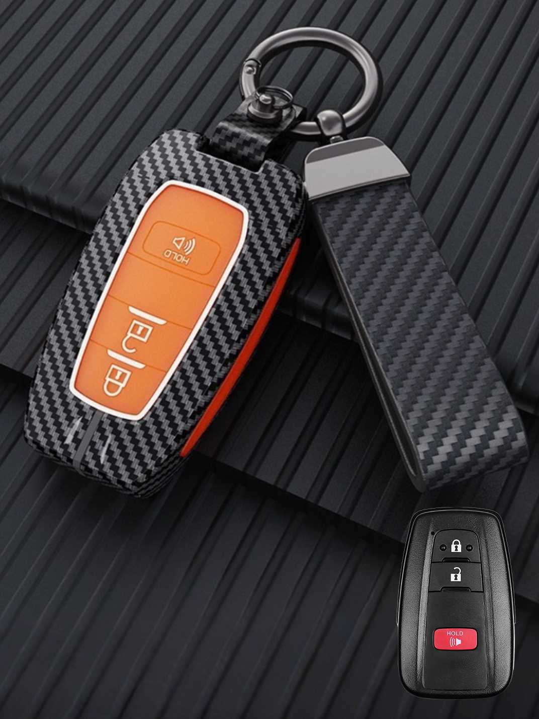Luxury Colored Alloy Toyota Key Fob Case