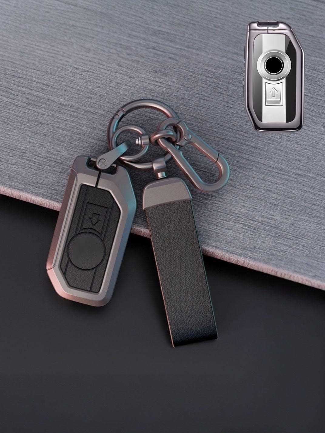Premium Genuine Leather BMW Motorcycle Key Cover