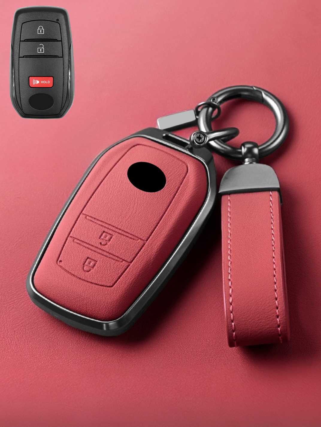Premium Genuine Leather Toyota Key Cover