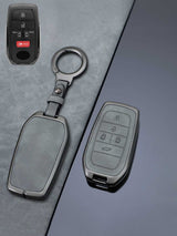Vintage Leather Metal Alloy Toyota Key Cover