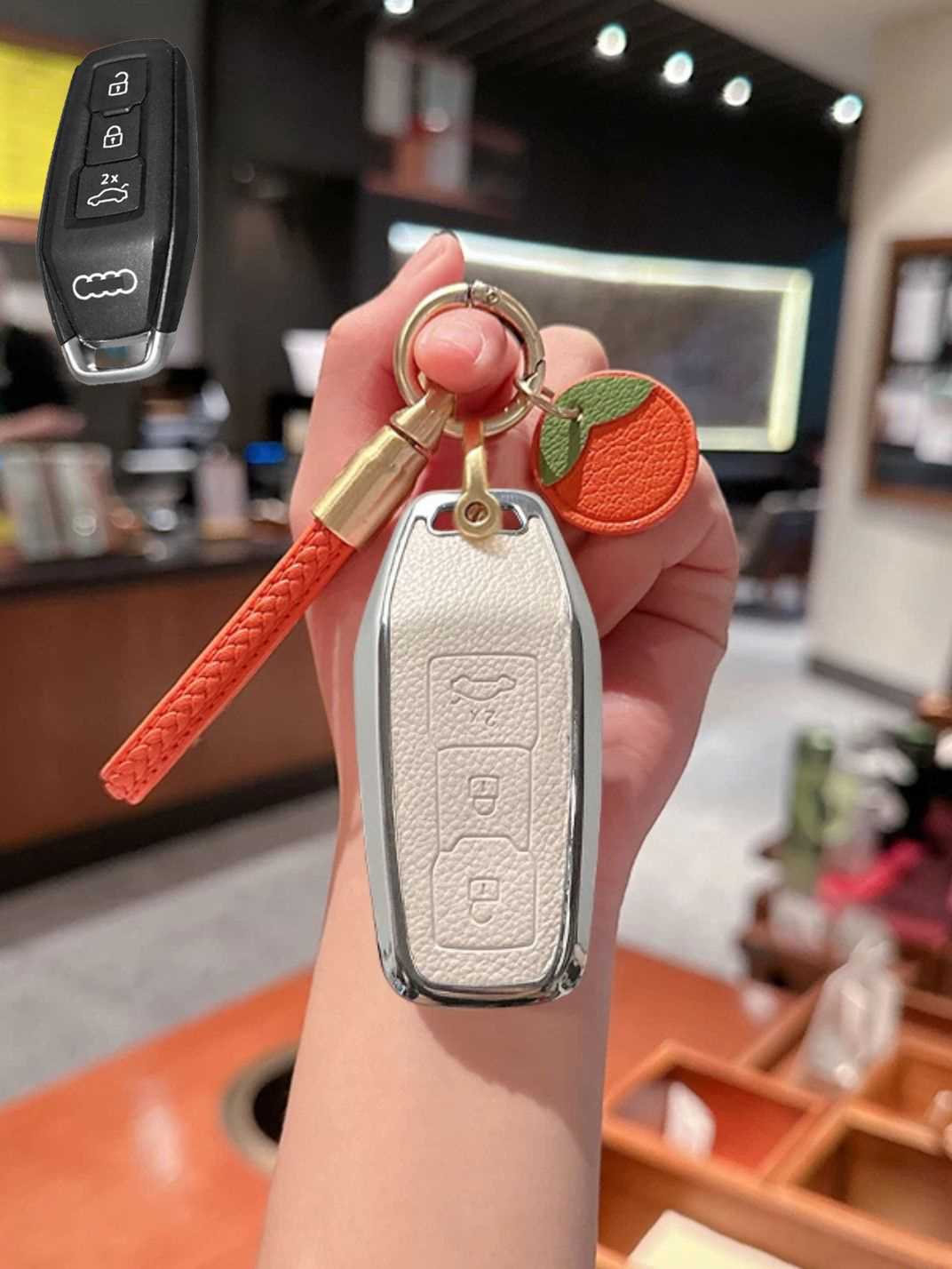 Premium TPU Key Cover for Audi Key Fob