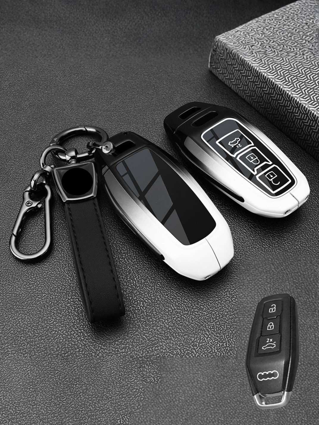 Heavy-Duty Zinc Alloy Audi Key Fob Cover
