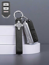 Premium Genuine Leather Honda Key Cover