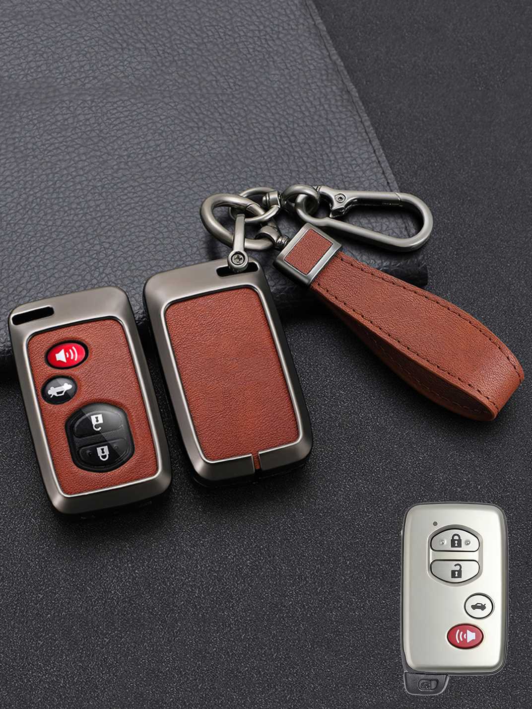 Premium Visible-Button Toyota Key Shell