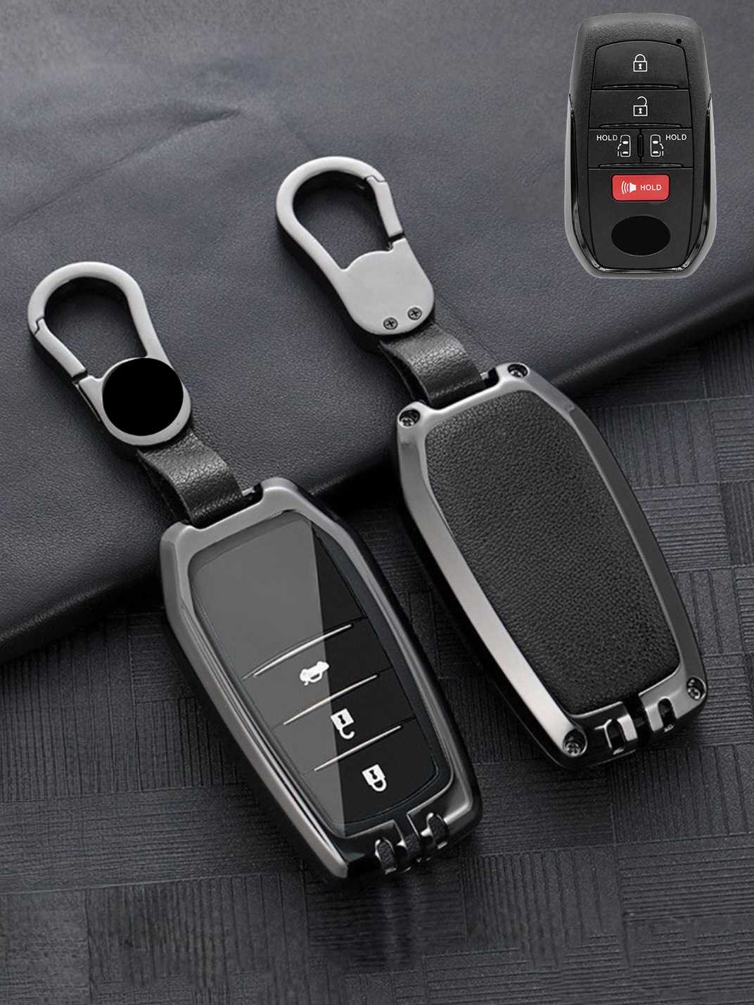 Premium Visible-Button Toyota Key Shell