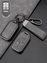 Honda Key Genuine Leather & Metal Frame