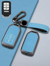 Honda Key Genuine Leather & Metal Frame