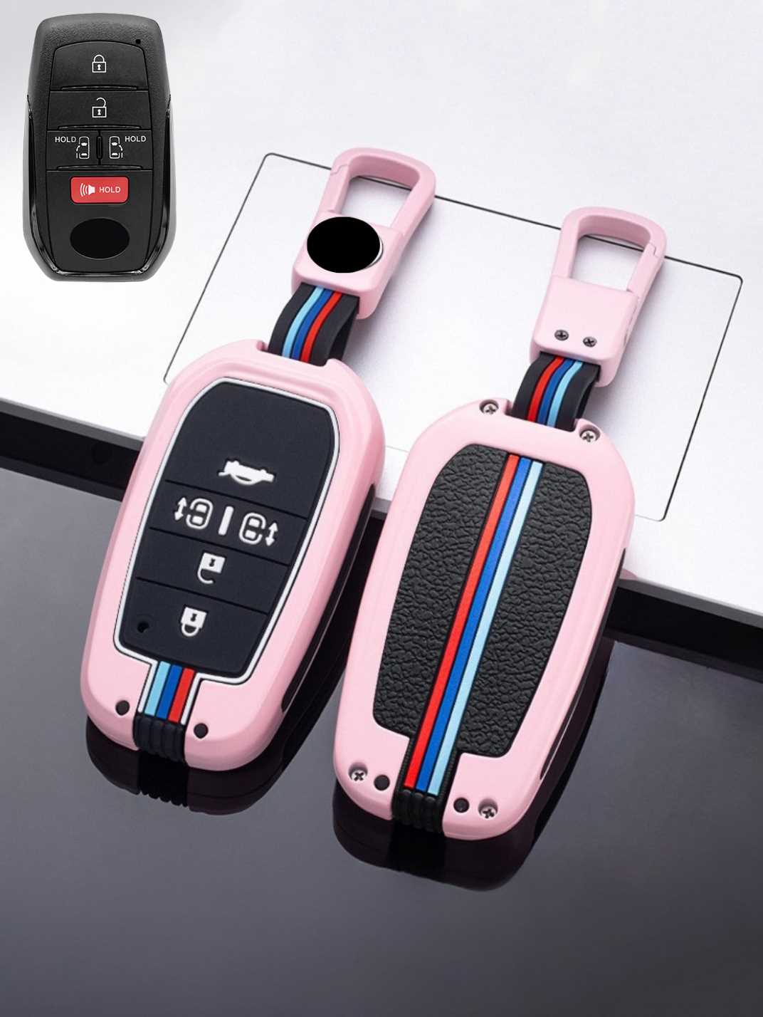 Luxury Colored Alloy Toyota Key Fob Case