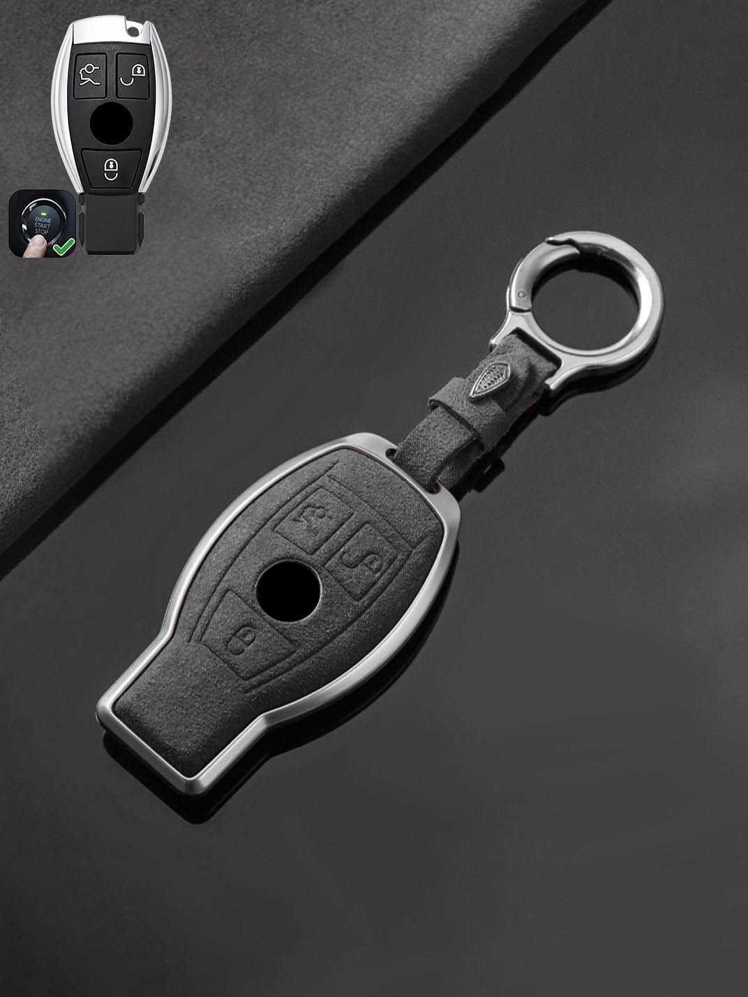 Genuine Alcantara Mercedes-Benz Key Fob