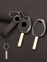 BMW Key Genuine Leather & Metal Frame