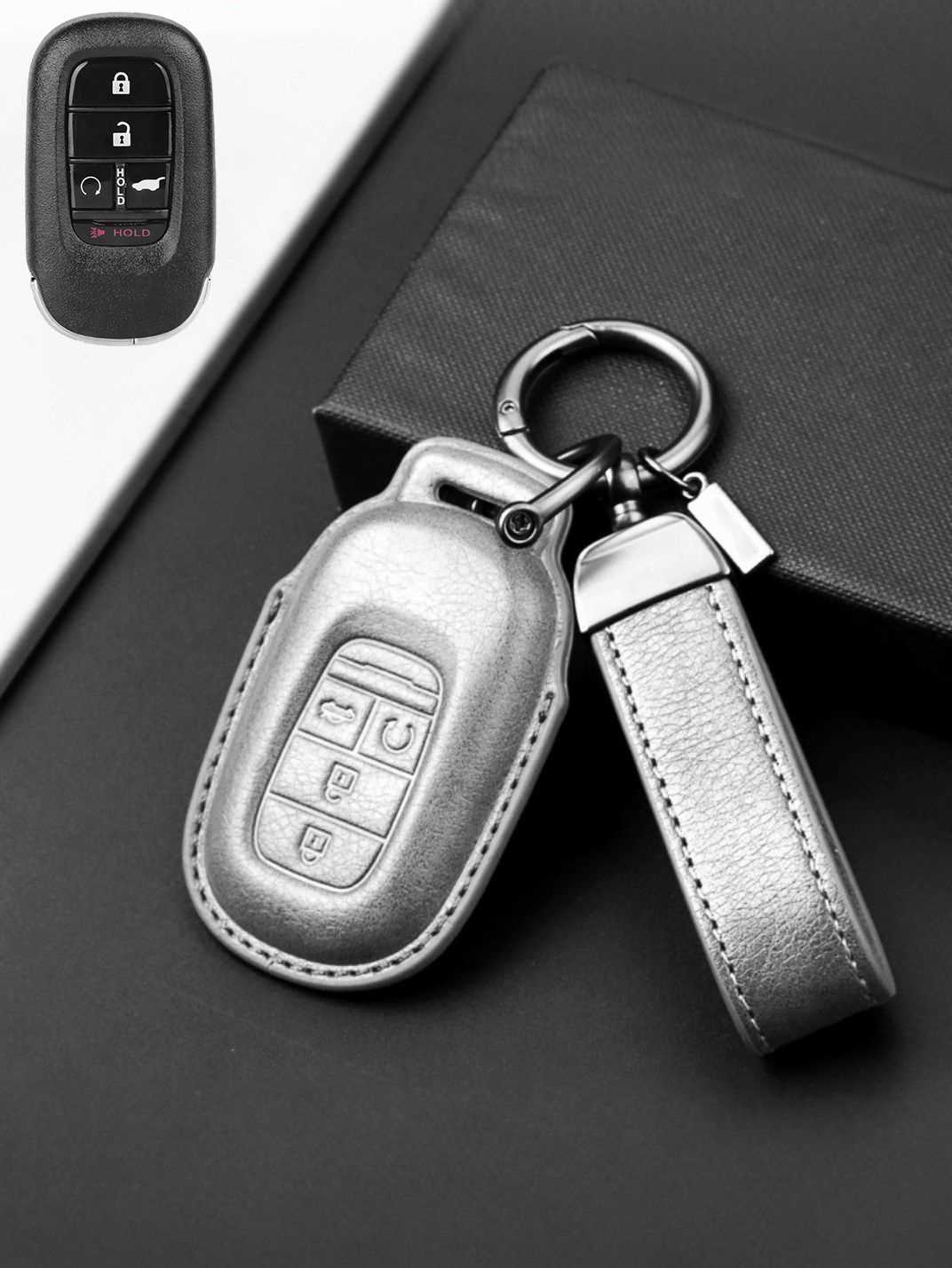 Premium Genuine Leather Honda Key Cover