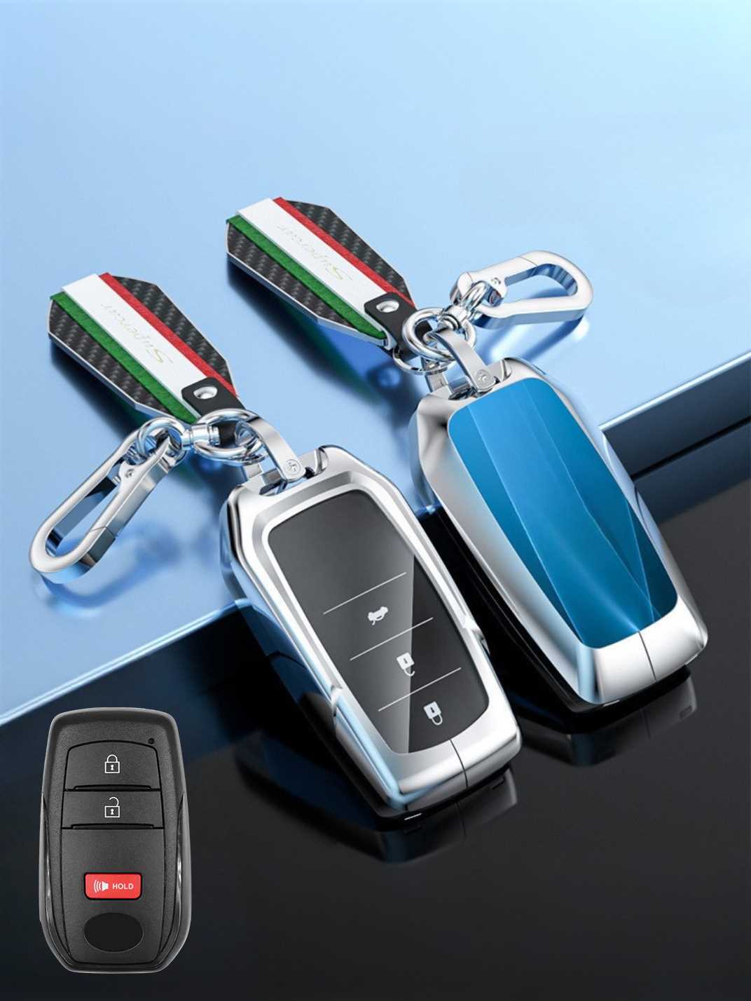 Visible Button Toyota Key Protector Shell