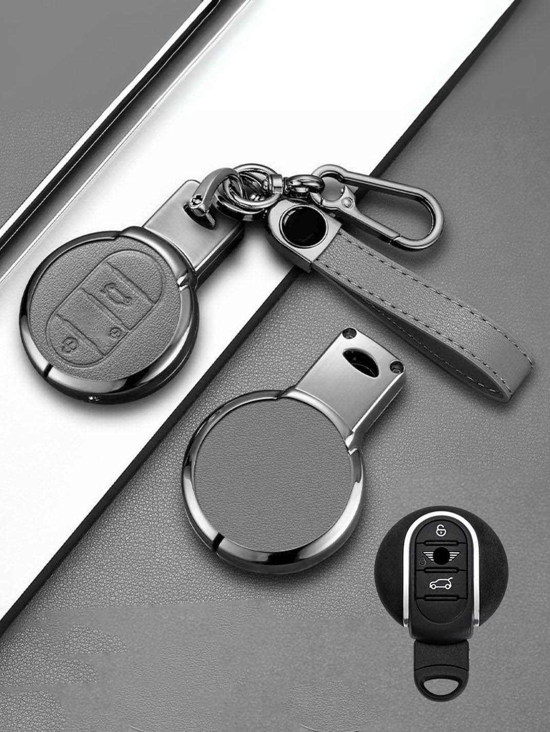 MINI Key Genuine Leather & Metal Frame