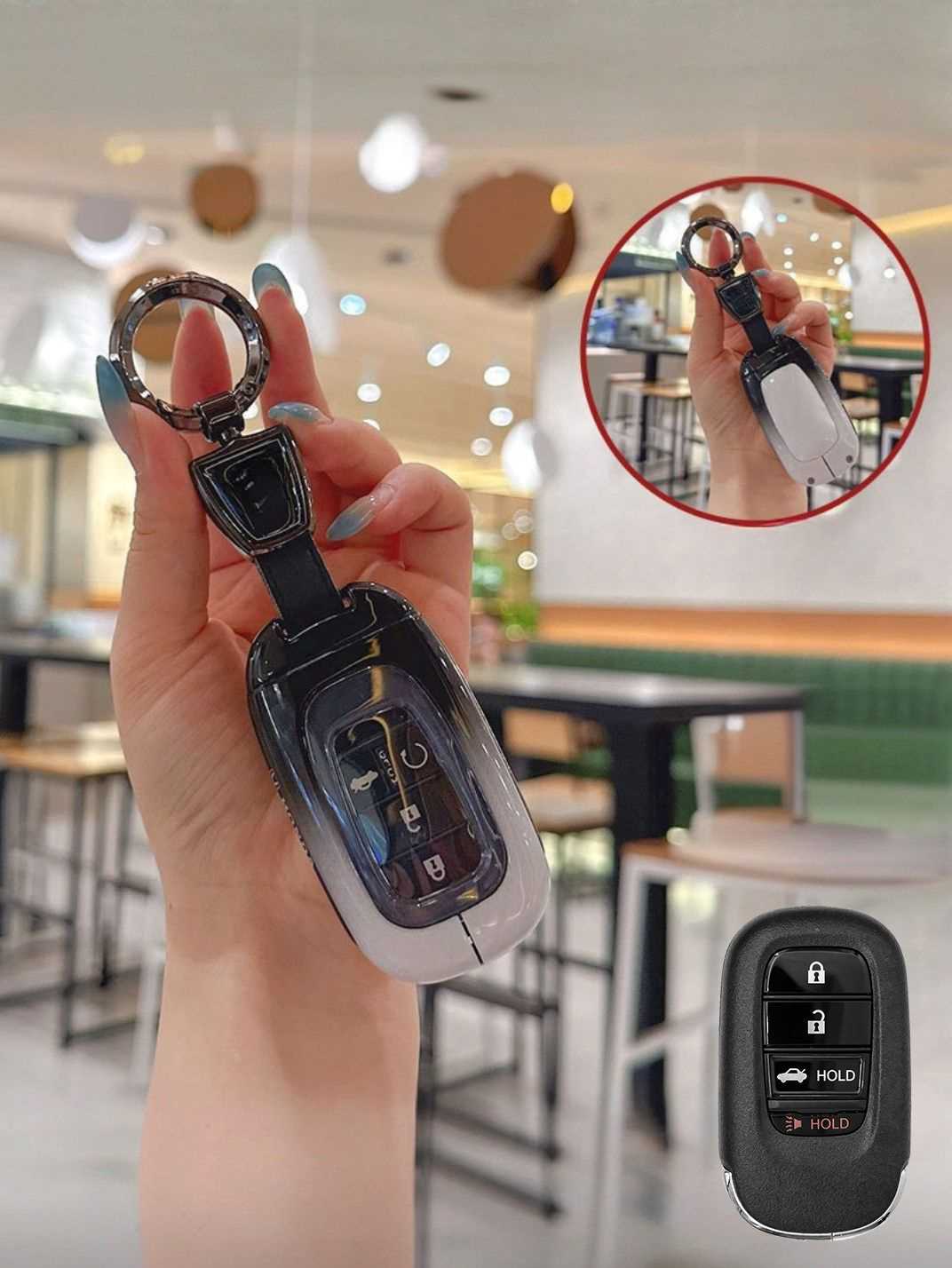 Heavy-Duty Zinc Alloy Honda Key Fob Cover