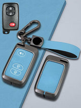 Toyota Key Genuine Leather & Metal Frame