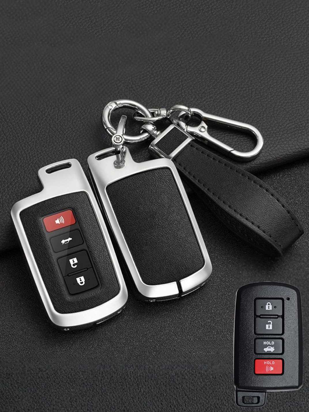 Premium Visible-Button Toyota Key Shell