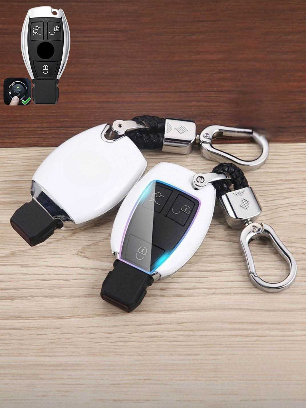 Premium Visible-Button Mercedes-Benz Key Shell