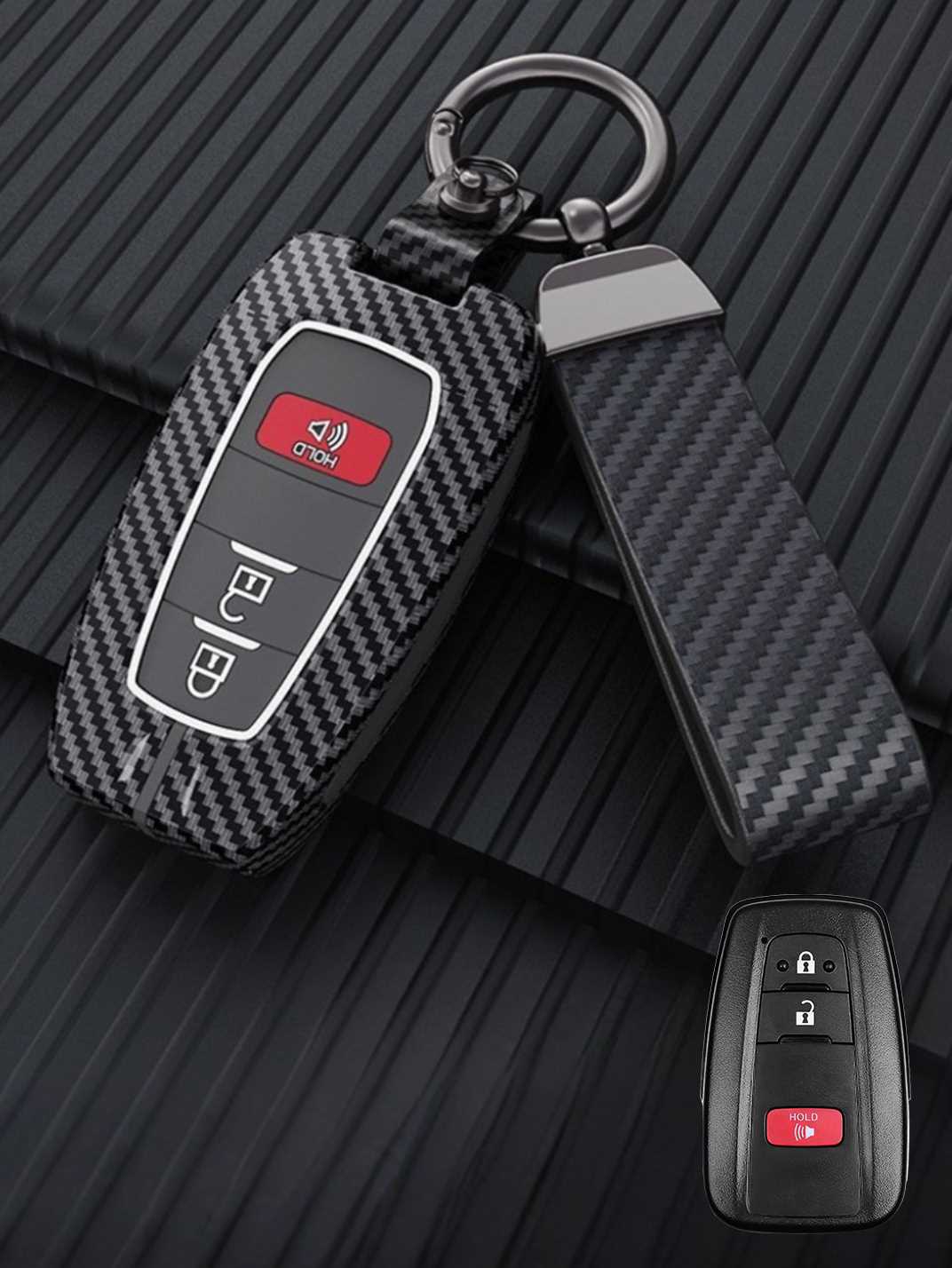 Luxury Colored Alloy Toyota Key Fob Case