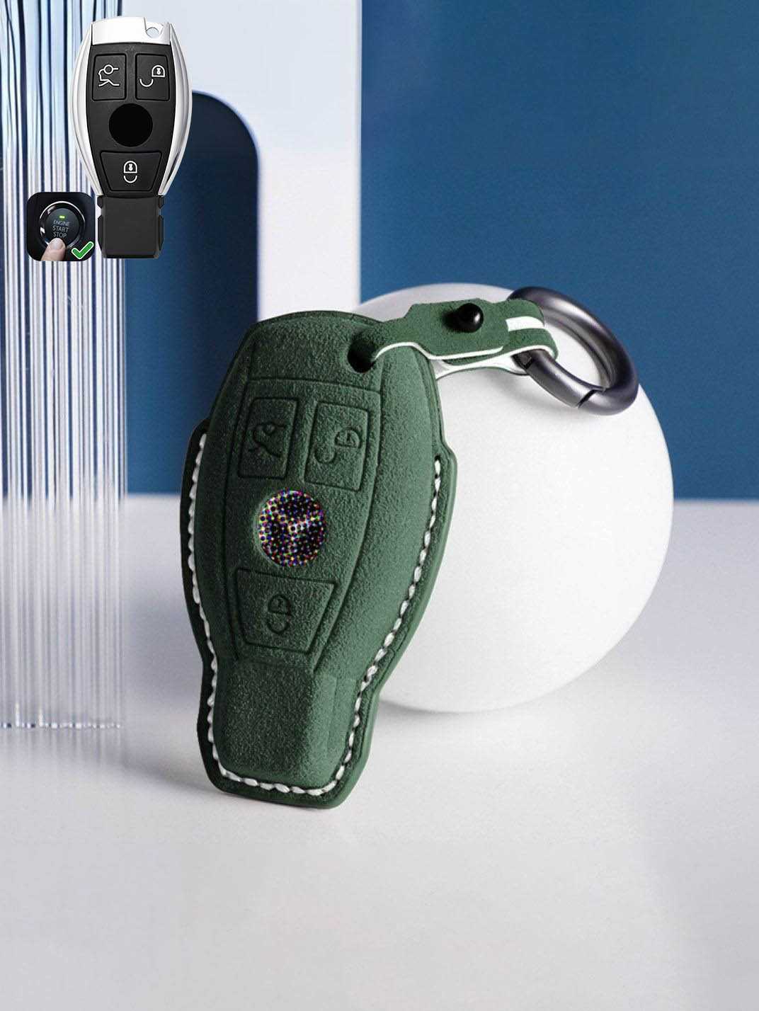 Genuine Alcantara Mercedes-Benz Key Fob