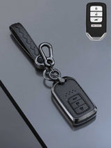 Honda Key Genuine Leather & Metal Frame