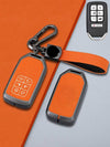 Honda Key Genuine Leather & Metal Frame
