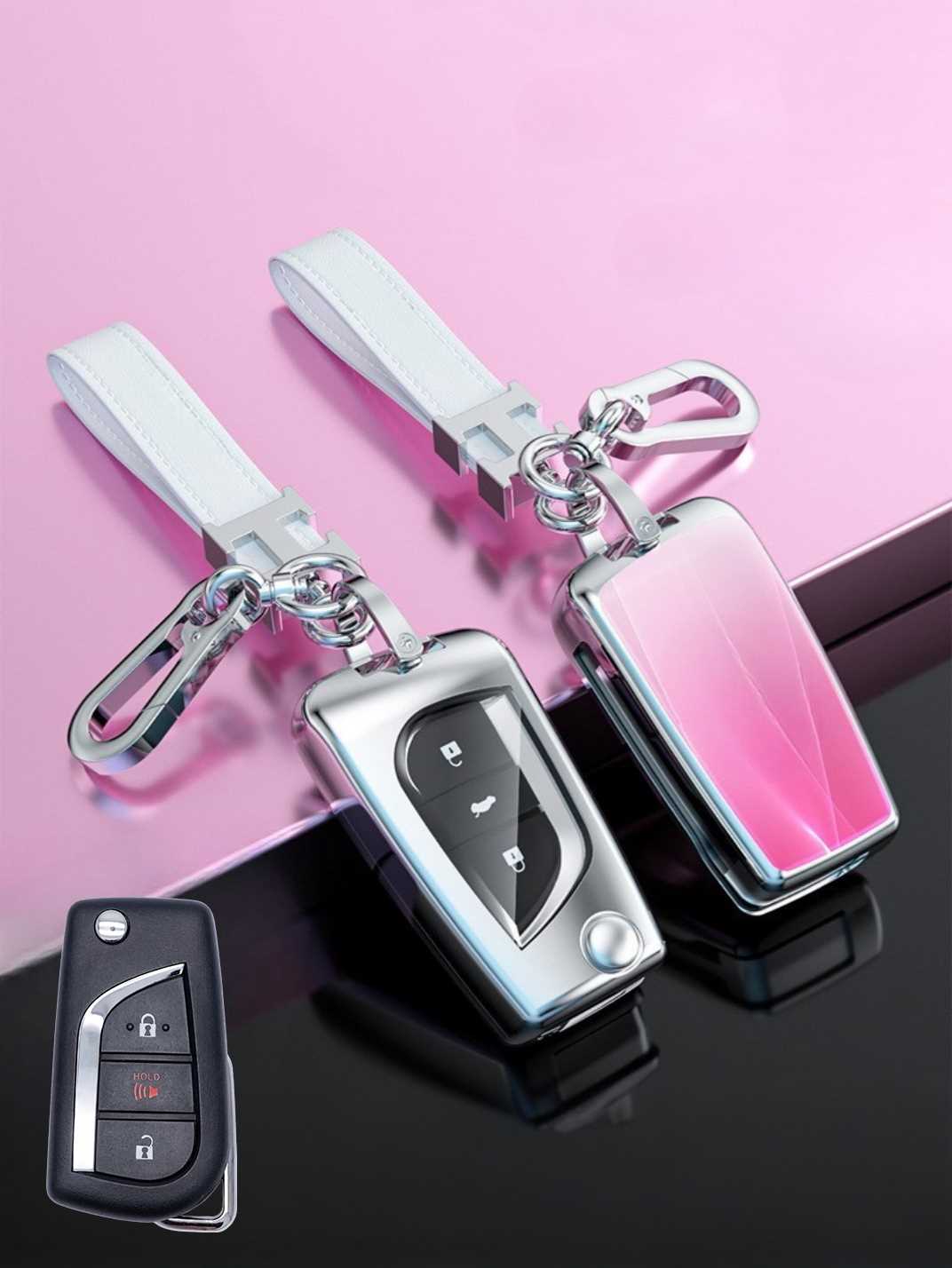 Visible Button Toyota Key Protector Shell