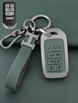 Honda Key Genuine Leather & Metal Frame