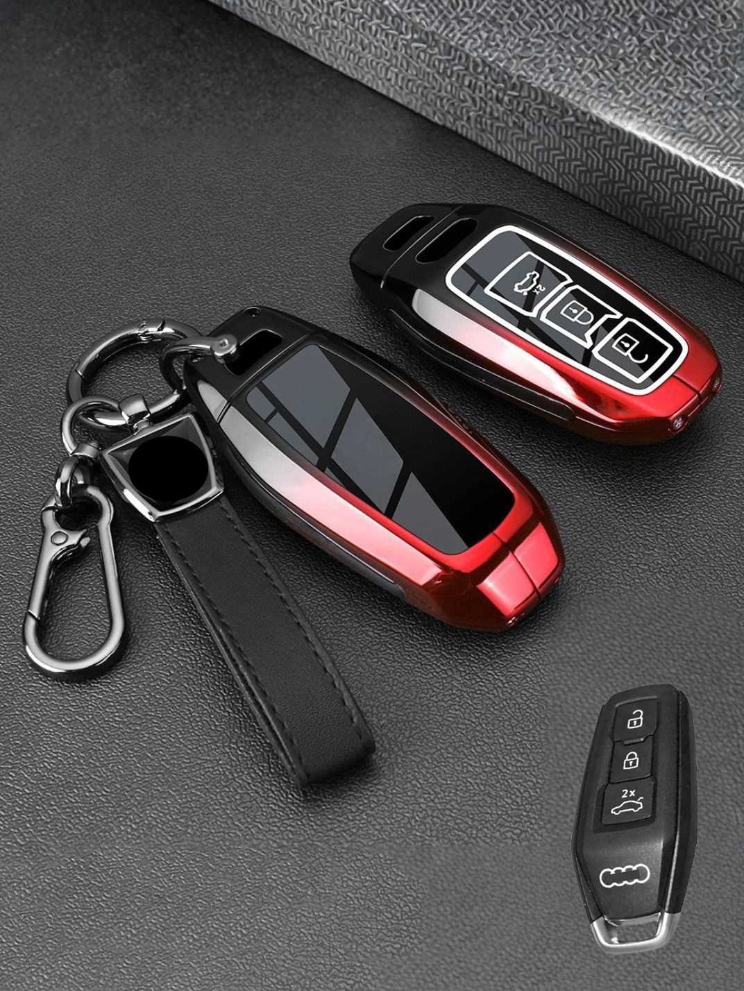 Heavy-Duty Zinc Alloy Audi Key Fob Cover