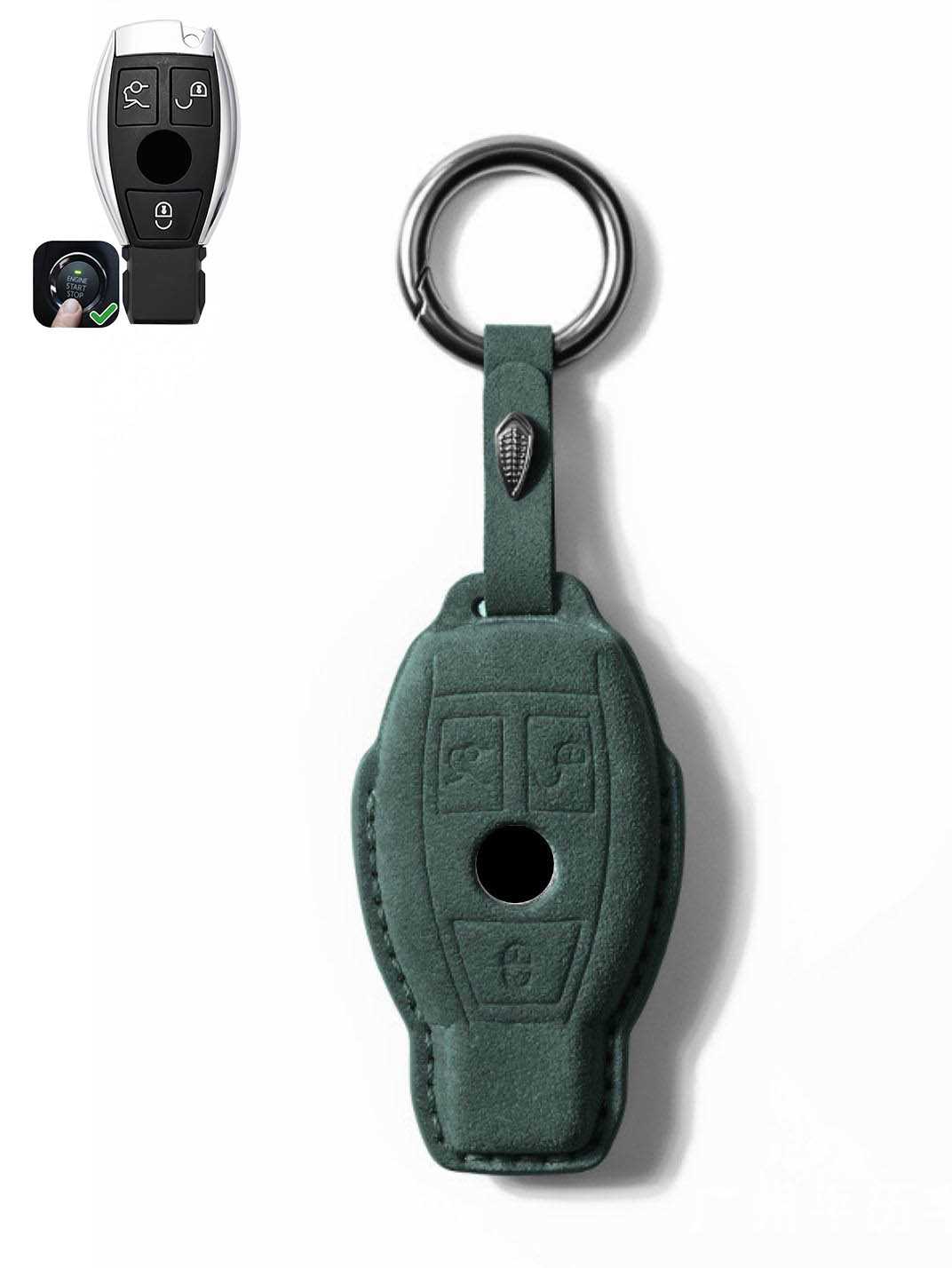 Genuine Alcantara Mercedes-Benz Key Fob