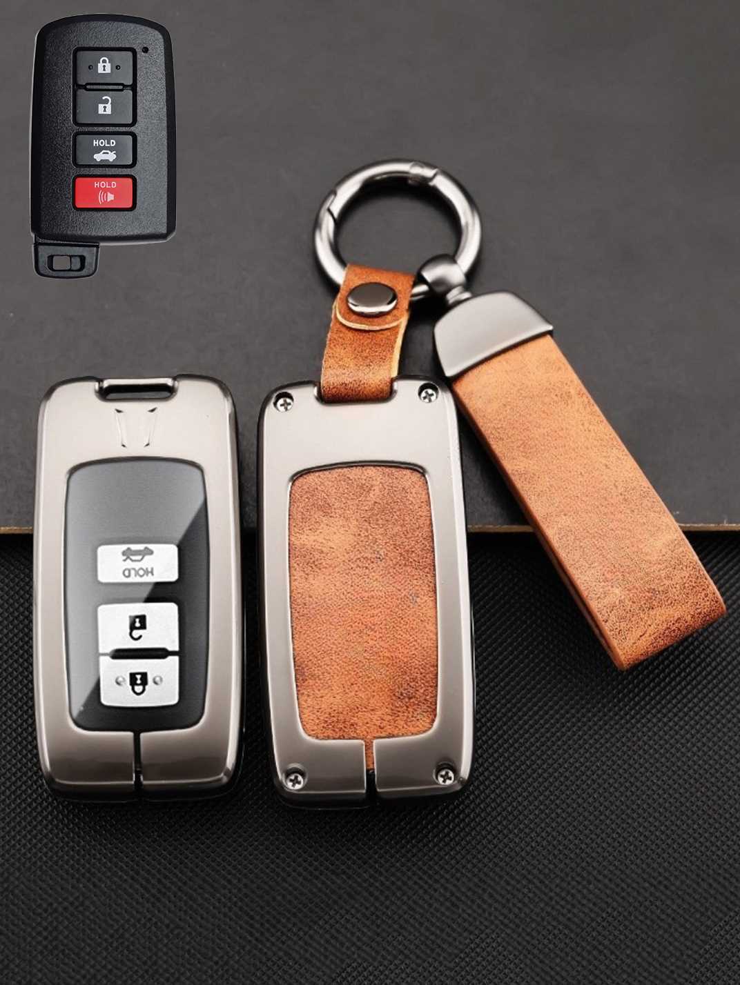 Premium Visible-Button Toyota Key Shell